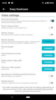 Easy Dashcam android App screenshot 2